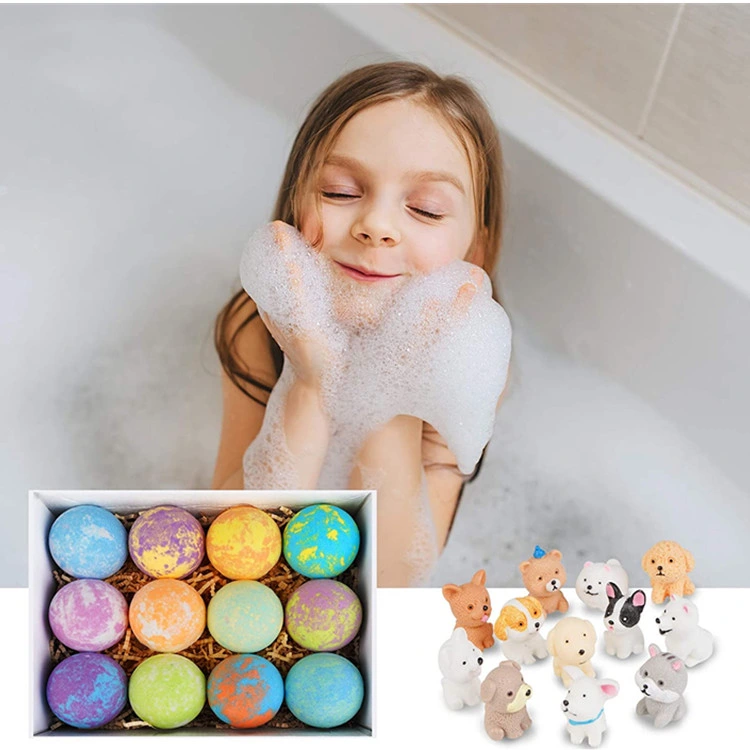 OEM Custom Gentle Handmade SPA Bath Fizz Balls Kit 12PCS