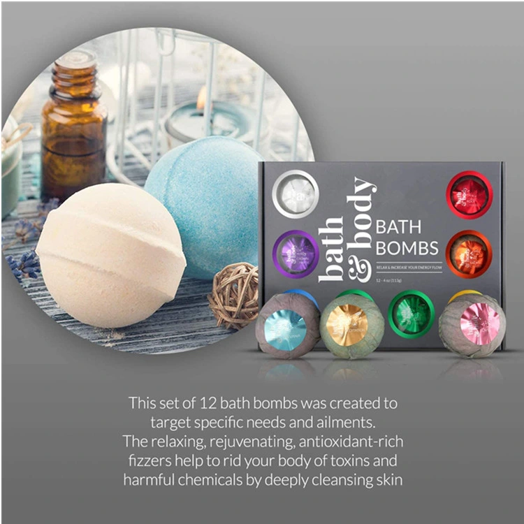 Natural Handmade SPA Bubble Bath Bombs Gift Set for Kit Balls Fizzies