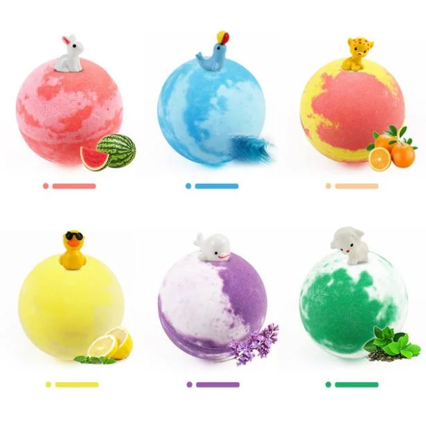 Hot Sale OEM Colorful Fruity Flavor Bath Bombs SPA Bubbles Ball