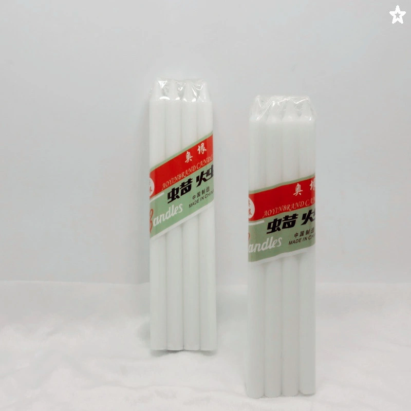 Wholesale White Candles Africa Wax Bougies 18g Velas Stick Pillar Decorative Household Candles
