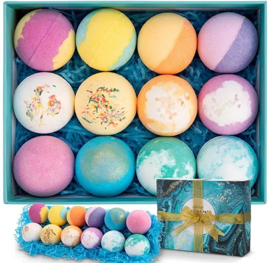 OEM Hot Sale Organic and Natural Fizz Bath Bombs SPA Bath Bombs Gift Sets with Private Label