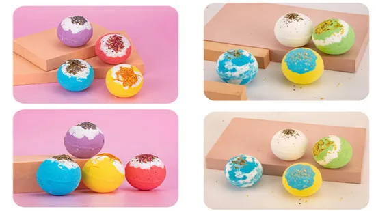Supplies Natural Vegan Bubble Dried Flower Plant Bath Bomb for Gift Set