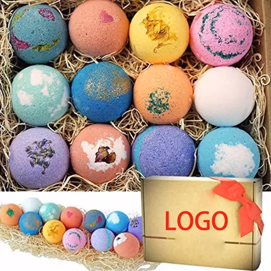 2023 New Design Vegan Organic Natural Balls Bath Fizzer Bombs Gift Set