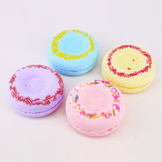 Private Label Wholesale Adult Bubble Natural Vegan Flower Donut Mini Organic Kid Christmas Bath Bomb 