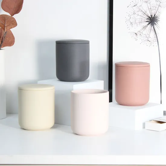 240ml Candle Jar Ceramic Scented Candle Container Candlestick Wholesale 