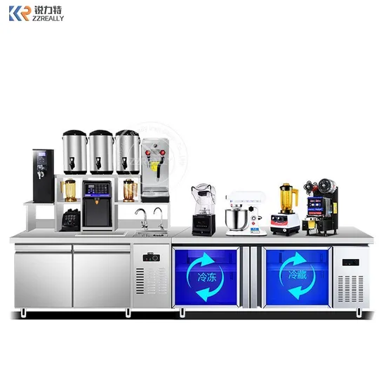 Custom Bubble Tea Working Table Milk Tea Water Bar 