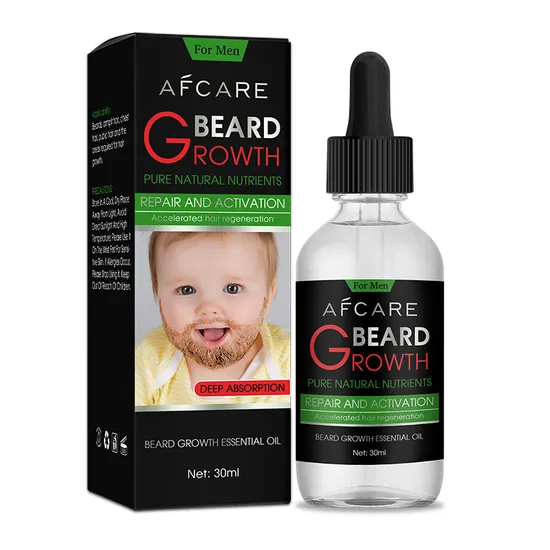 Natural Organic Bread Hair Growth Essential Bottle Beard Oil 