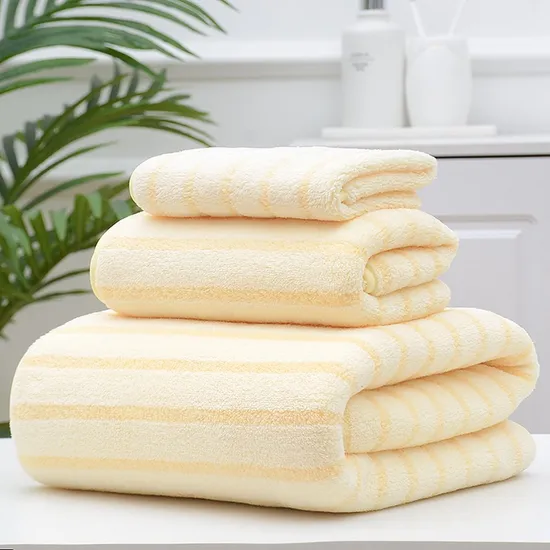 Luxury Velour Microfiber Bath Towel Sets Wholesale in Gift Box of Custom Coral Fleece Towels Bath Set 