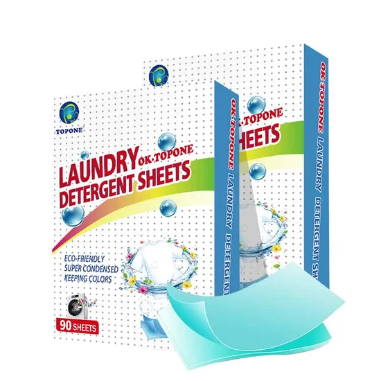 Topone Brand China Best Wholesale Laundry Detergent Sheet Household Cleaning Product for Apparel 
