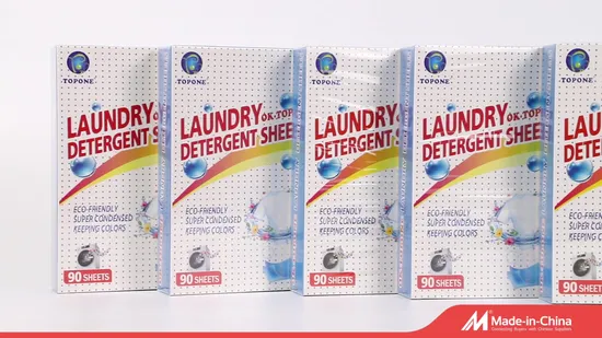 Laundry Detergent Sheet Household Cleaning Product for Apparel 90PCS 