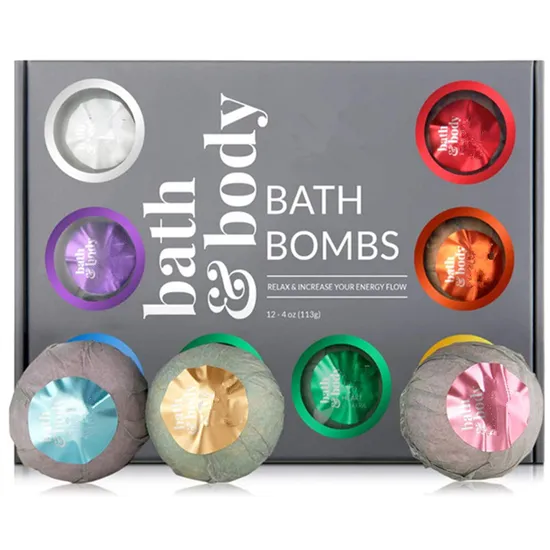 Natural Handmade SPA Bubble Bath Bombs Gift Set for Kit Balls Fizzies 