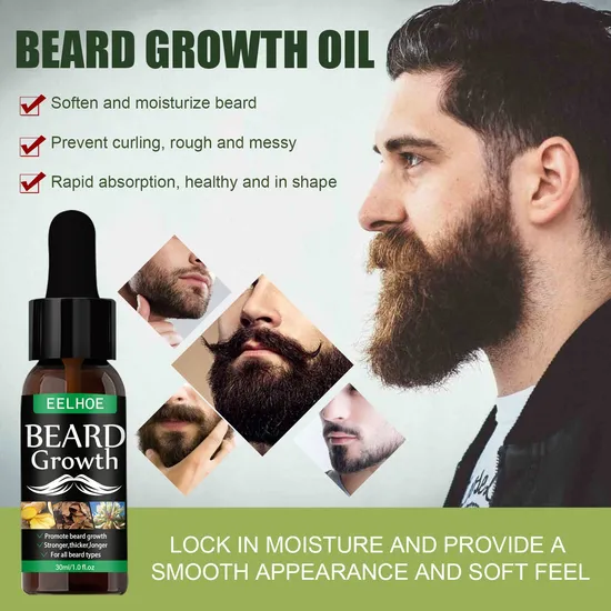 OEM Factory Custom Beard Growth Liquid Herb Beard Oil Beard Growth Serum 30ml 