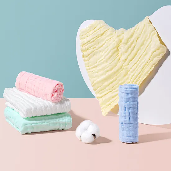 Extra Absorbent 6 Layer Gauze Bath Hand Towel Baby Towel Set 