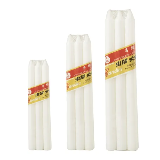45g Ecuador White Taper Candle South America Long Household Candles 