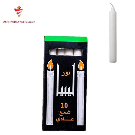 10PCS Libya Misurata Black Box Paraffin Wax Candle Wholesale 