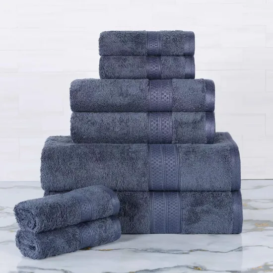 Luxurious Soft and Silky 70% Bamboo 30% Cotton Bath Towel Set 