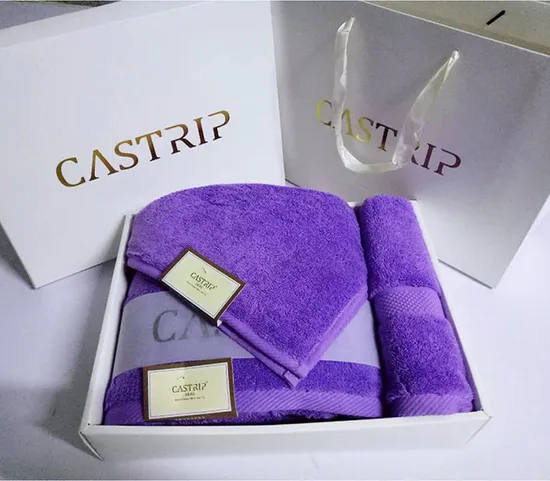 16s 600GSM Luxury Full Cotton Soft Bath Towel Gift Set 