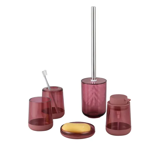 Custom Design Plastic Bathroom Accessories Set Acrylic Bath Set Bathroom Gift Set 