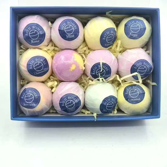 60 G Bath Ball Bombs Multicolor Bath Salt in Bulk 