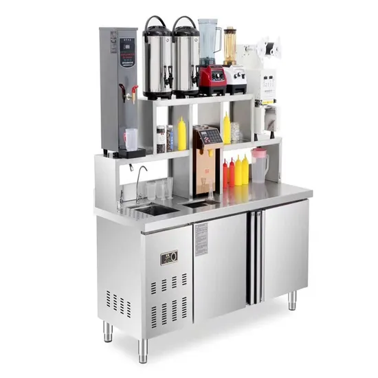 Bubble Tea Equipment Bar Milk Tea Counter with Design Bubble Tea Shop 